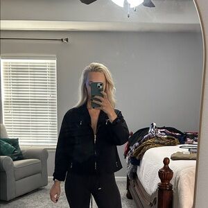 Carlisle Women's Black Bomber Jacket